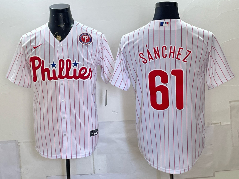 Men 2026 Philadelphia Phillies #61 Sanchez white Game Nike MLB Jersey 0727002->philadelphia phillies->MLB Jersey